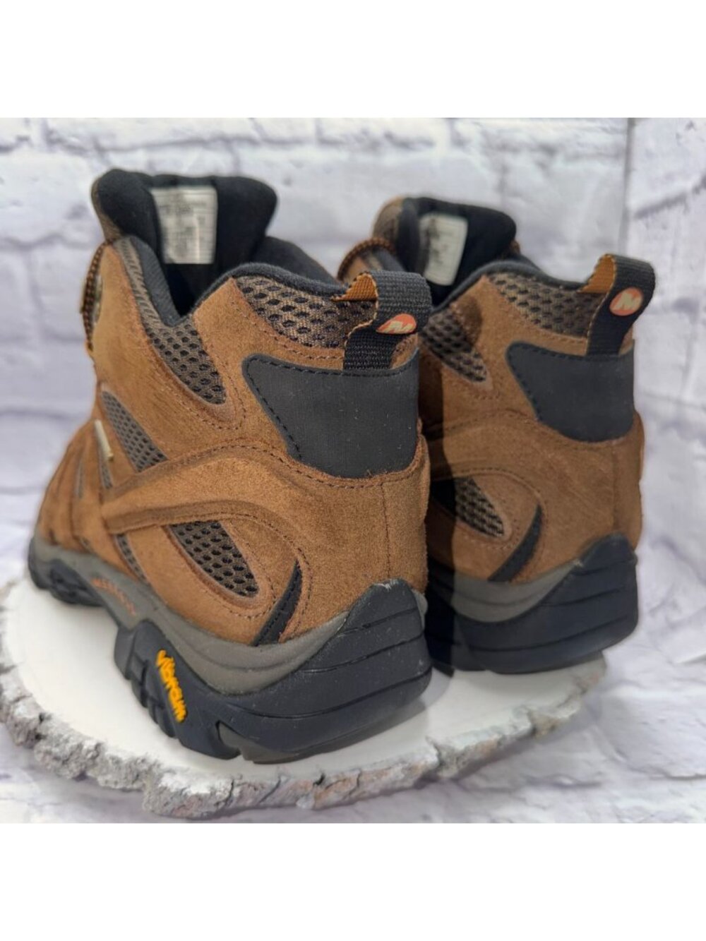 Merrell Mens Size 11 Moab 2 Mid Waterproof Hiking Boots Earth Brown J06051 - Picture 8 of 12